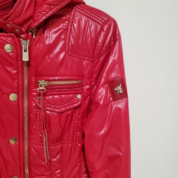 Montecore Removable Hooded Red Jacket Size M - Picture 4 of 10